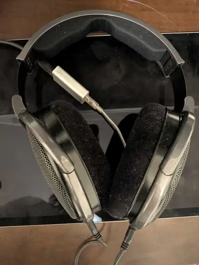 Sennheiser HD650 headphones + usb-c dac, View more