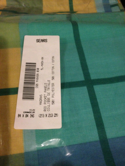 Set of two 42"x 84" rod pocket window panels. , View more