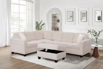 Corduroy Sectional Sofa, View more