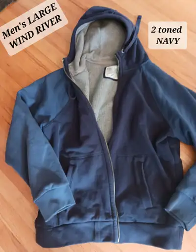 Men's LARGE JACKET:  WIND RIVER Water Repellent 2 Toned Navy Men, View more