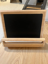 Wooden Tablet iPad / cookbook /textbook holder 
