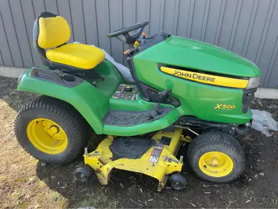 John Deere X500 Garden Tractor 54” Cut Kawasaki Engine Dif-lock, View more