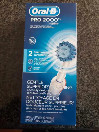 Oral-B Pro 2000 Electric toothbrush. New in box. $40 OBO