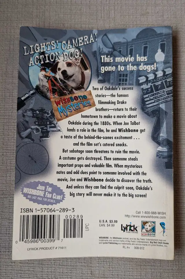 Wishbone Mysteries #11: Lights! Camera! Action Dog! Book in Children & Young Adult in City of Toronto - Image 3