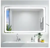 OOWOLF LED Bathroom Vanity Mirror with Backlit 32X24inch, 5000K
