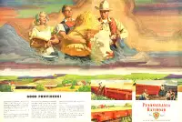 1946 original, 2-page, ad for the Pennsylvania Railroad