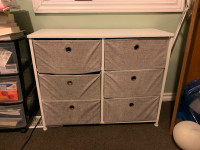 Foldable felt shelf dresser