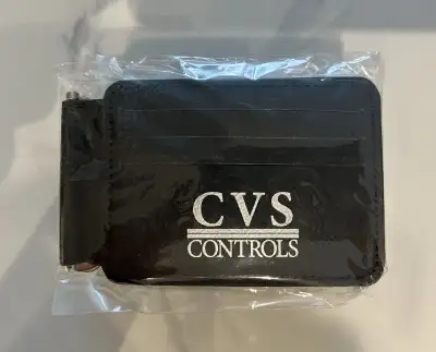 6 Brand New CVS Controls Black Leather Slim Wallet, View more