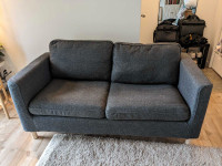 Sofa gris foncé PÄRUP 2 places