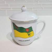 Saskatchewan provincial flag porcelain mug