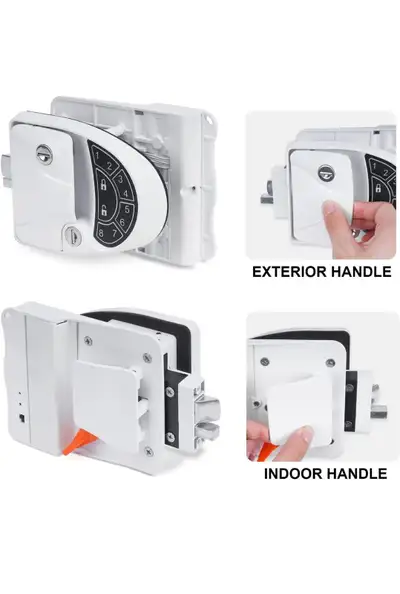 Upgrade your RV security with this BIGTUR RV Keyless Entry Door Lock Latch Handle! It's in great con...