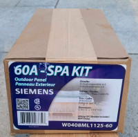Outdoor Spa / Hot TUB Kit Panel with 60 Amp GCFI Breaker