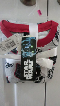 STAR WARS toddler boys pajamas, size XS (4-5), NEW