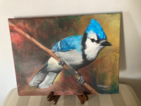Blue Bird oil painting