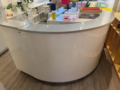 DIR Janus Combination LED Illuminated Curved Reception Desk, View more