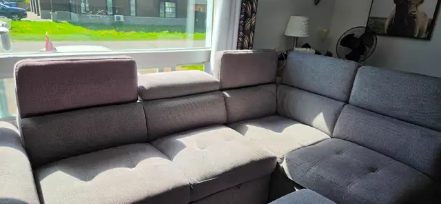 Divan en L gris in Couches & Futons in Laval / North Shore - Image 3