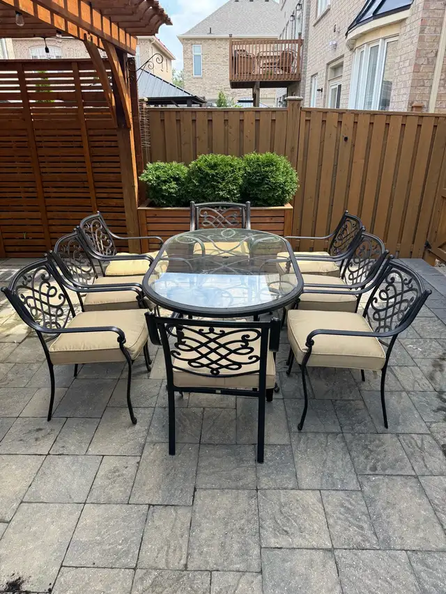 9-pc patio and dining set