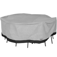 Round Patio Table and Chair Set Outdoor Cover - 76" D x 29" H