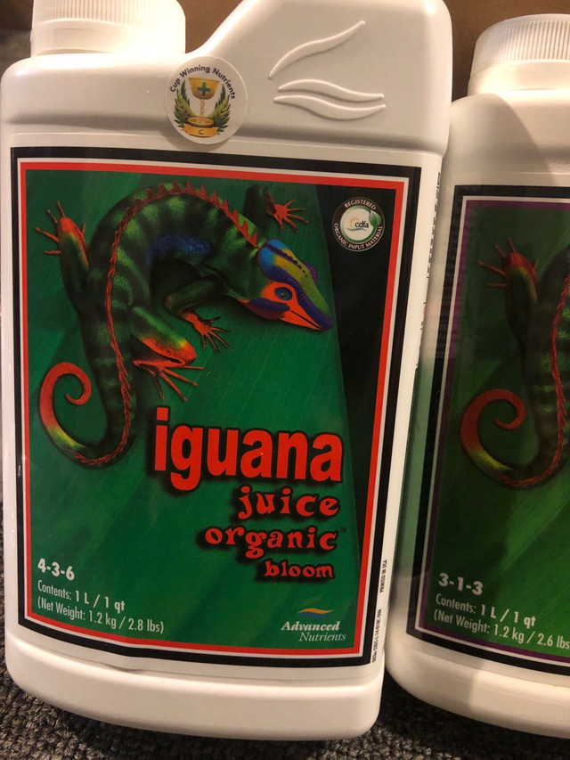 Iguana Juice Organic Bloom and Grow Plant Food dans Plantes, engrais et terreaux  à Région de Windsor - Image 2