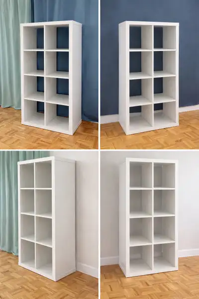 White 8-Cube Storage Shelf / Bookshelf – Excellent Condition, View more