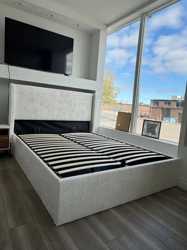 Factory Sale on Jasper Beds | King Size Bed | Never Used Storage in Beds & Mattresses in Delta/Surrey/Langley - Image 6
