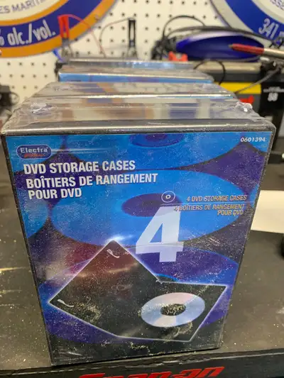 DVD cases pack of 4 ,5.00 each,VHS TAPES 4.00 each.new.call 902-680-5418