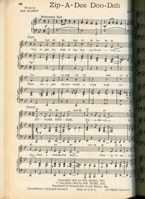 MUSIC BOOK * THE “JOY” BOOK SENSATIONAL SONGS * SOFTCOVER* USED in Other in North Bay - Image 3