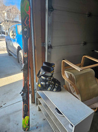 Skiis, bindings and boots for sale