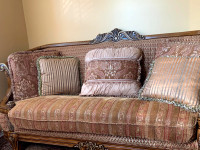 2 piece sofa set with cushions