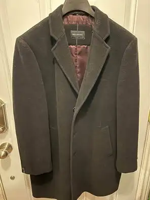 Bellisimo Wool Cashmere Fall Winter Pea Coat $140 XL black jacke, View more