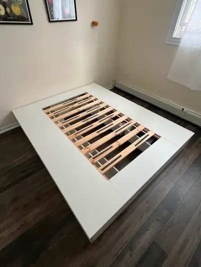 Queen bed with storage, View more