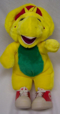 Barney the Dinosaur BJ The Yellow Dinosaur  Plush Stuffed Animal