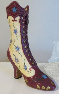 Victorian Miniature Ceramic Boot