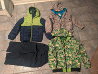 Boys light  jackets and wind pants Sizes 4-6