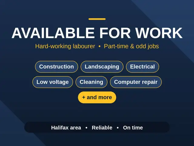 Looking for work - available now
