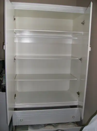 7 Pcs. Dresser, Wardrobe, End Tables Solid Wood White Furniture, View more