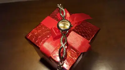 Womens Gold Tone Fashion Watch - Infinity Design - Gift Box, View more