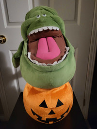 Ghostbusters Slimer Pumpkin Halloween Plush Greeter Decoration
