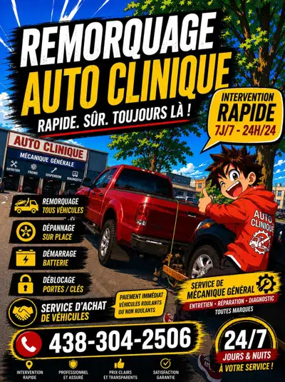Besoin d'un remorquage rapide et fiable ou si vous souhaitez vendre votre véhicule, je suis là pour...