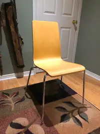 Wood office chair.