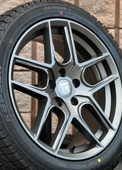 NEW 18”Touren rims(5x114)+235/45/R18 snows- TESLA Model 3 Set of four Brand New 18 inch TR-79 rims w...