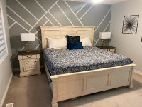 King Bed frame and night tables