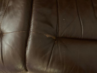 Electric Reclining Leather Couch