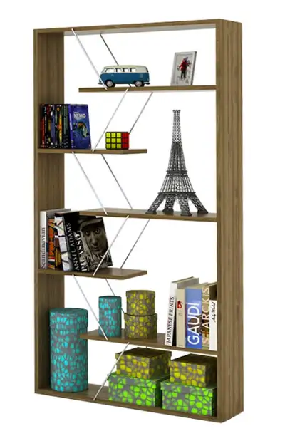 Bookcase Rafevi Tars Original design, 5 shelves, View more