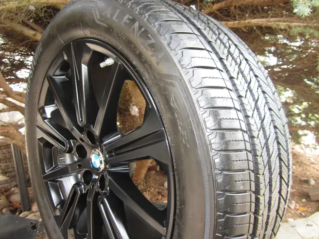 Next to new BMW X5 X6 OEM 20" black summer wheel set style 748M in Tires & Rims in Oakville / Halton Region - Image 2