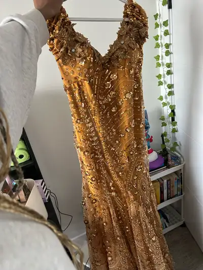 Custom Made Gold Prom Dress, View more