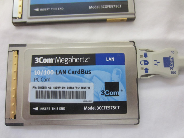 3Com MHz 10/100 LAN CardBus Networking PC Card and dongle in Networking in Kingston - Image 3