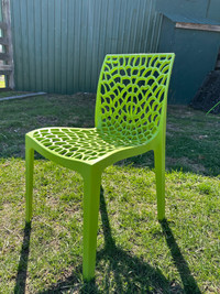 Green patio chairs 