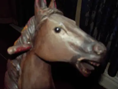 Antique rocking horse, View more