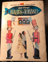 Golden Picture Story Book ST3 1961-Walt Disney-Babes In Toyland